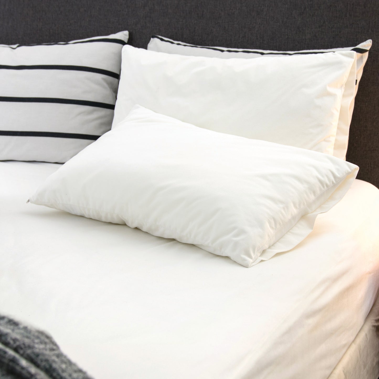 Microfaser Kissenbezug 50 x 75 cm, weiß