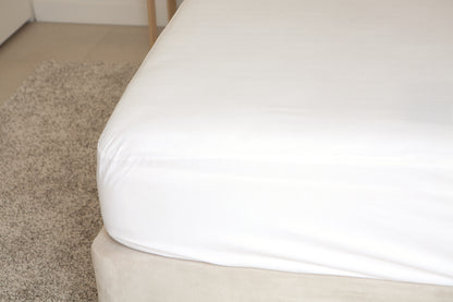 Micro-Plush Fitted Sheet, white