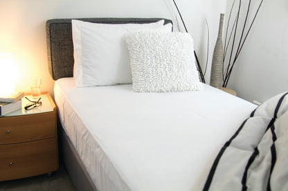 Micro-Plush Pillow Cover 50 x 75 cm, white